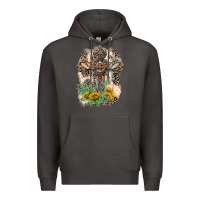 Smoke Western with Crosses Premium Hoodie - LillyAllenDesigns