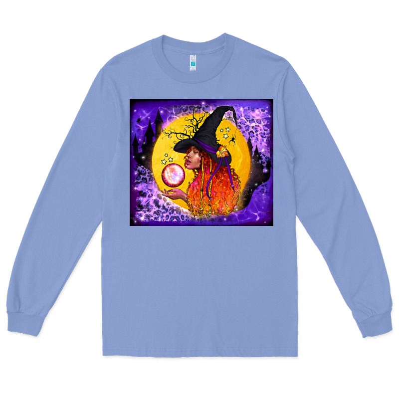Witch With Crystal Ball Tumbler Long Sleeve Tee by BundleAndBundleShop | Teevron