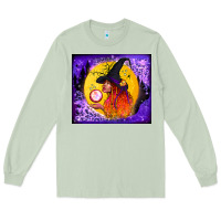 Matcha witch with crystal ball tumbler Long Sleeve Tee - BundleAndBundleShop