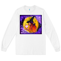 White witch with crystal ball tumbler Long Sleeve Tee - BundleAndBundleShop