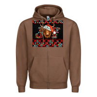 Chestnut joy shaggy cow christmas Zipper Hoodie - Jasminsmagicworld