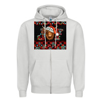 Dove Grey joy shaggy cow christmas Zipper Hoodie - Jasminsmagicworld