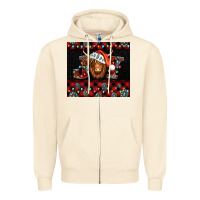 Sandshell joy shaggy cow christmas Zipper Hoodie - Jasminsmagicworld