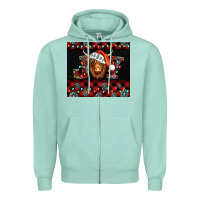 Seafoam joy shaggy cow christmas Zipper Hoodie - Jasminsmagicworld