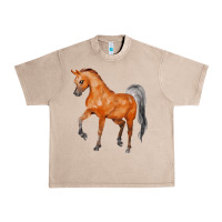 French Oak horse Urban Heavy Tee - FaDigitalArtStudio