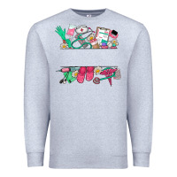 Heather Grey custom name nurse Premium Sweatshirt - NancyCooperArtShop