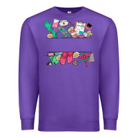 Purple custom name nurse Premium Sweatshirt - NancyCooperArtShop