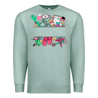 Seafoam custom name nurse Premium Sweatshirt - NancyCooperArtShop