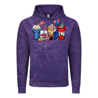 Cloud Purple 4th of july coffee cups Vintage Hoodie - Zillion Design Studio