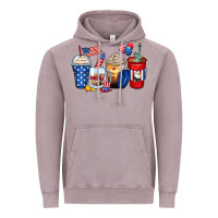 Vintage Zinc 4th of july coffee cups Vintage Hoodie - Zillion Design Studio