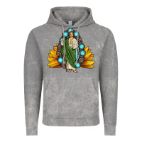 San Judas Gemstone Sunflower Vintage Hoodie | Teevron