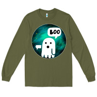 Army Green Ghost Of Disapproval Long Sleeve Tee - Bettercallsaul