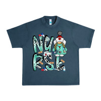 Midnight Navy nurse Urban Heavy Tee - RacoonDesign