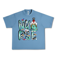 Pebble Blue nurse Urban Heavy Tee - RacoonDesign
