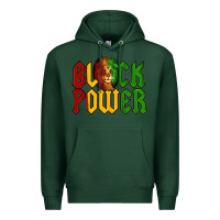 Sports Green Juneteenth Lion King Black Power Premium Hoodie - LillyAllenDesigns