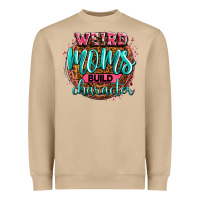 Mushroom weird moms build character Heavyweight Sweatshirt - Zillion Design Studio