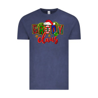 Vintage Denim Christmas brody claus Vintage Tee - FaDigitalArtStudio