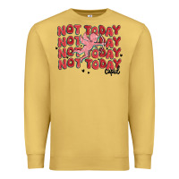 Antique Gold not today cupid Premium Sweatshirt - MaliasSmallBusiness