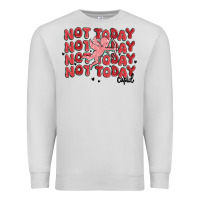 Dove Grey not today cupid Premium Sweatshirt - MaliasSmallBusiness
