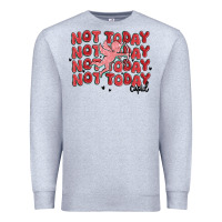 Heather Grey not today cupid Premium Sweatshirt - MaliasSmallBusiness