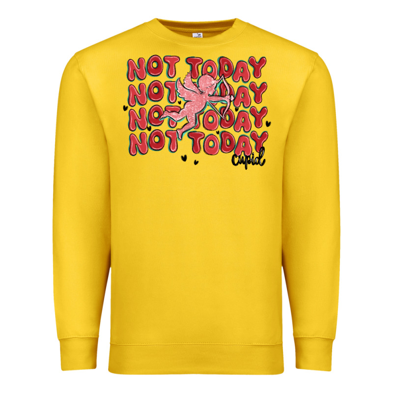 Not Today Cupid Premium Sweatshirt by MaliasSmallBusiness | Teevron