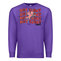 Purple not today cupid Premium Sweatshirt - MaliasSmallBusiness