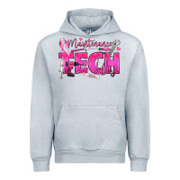 Heather Grey Breast Cancer Maintenance Tech Urban Hoodie - texasbilliewilder
