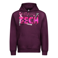 Mauve Wine Breast Cancer Maintenance Tech Urban Hoodie - texasbilliewilder