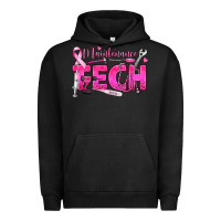 Pigment Black Breast Cancer Maintenance Tech Urban Hoodie - texasbilliewilder