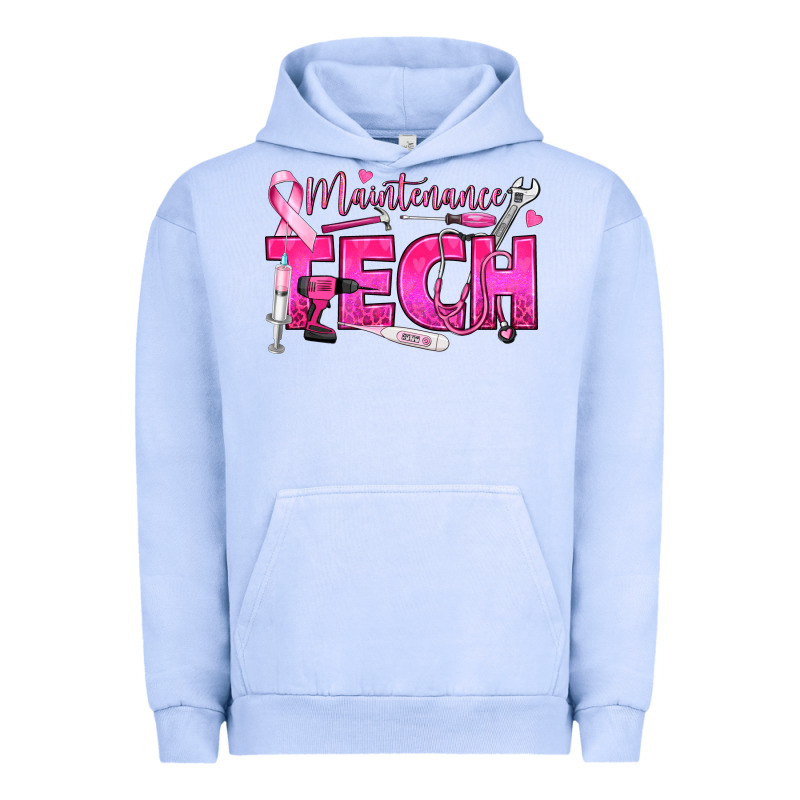 Breast Cancer Maintenance Tech Urban Hoodie by texasbilliewilder | Teevron