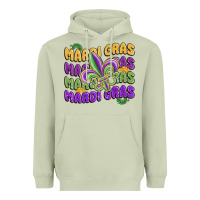 Matcha mardi gras with fleur de lis Heavyweight Hoodie - MaliasSmallBusiness