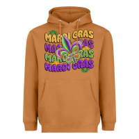 Meerkat mardi gras with fleur de lis Heavyweight Hoodie - MaliasSmallBusiness