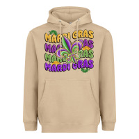 Mardi Gras With Fleur De Lis Heavyweight Hoodie | Teevron