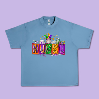 Nurse Mardi Gras Urban Heavy Tee Designed By Racoondesign