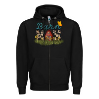 Black barn mom sunflower Zipper Hoodie - NancyCooperArtShop