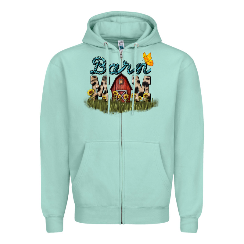 Barn Mom Sunflower Zipper Hoodie by NancyCooperArtShop | Teevron