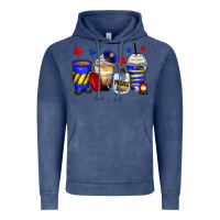 Vintage Denim police coffee cups Vintage Hoodie - Zillion Design Studio