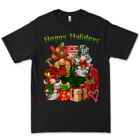 Black happy holidays gnomes truck Premium Tee - BarkalooDesign