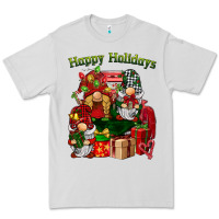 Dove Grey happy holidays gnomes truck Premium Tee - BarkalooDesign