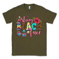 Army Green resting beach face Classic Tee - AdoDesignShop