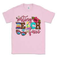 Bubblegum Pink resting beach face Classic Tee - AdoDesignShop