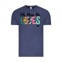 Vintage Denim Oh how he loves us Vintage Tee - Neo Western