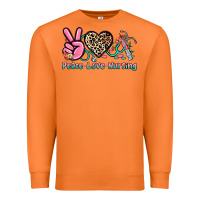Carrot peace love nursing Premium Sweatshirt - NancyCooperArtShop