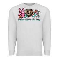 Dove Grey peace love nursing Premium Sweatshirt - NancyCooperArtShop