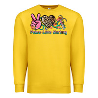 Lemon peace love nursing Premium Sweatshirt - NancyCooperArtShop