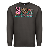 Smoke peace love nursing Premium Sweatshirt - NancyCooperArtShop