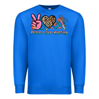 True Royal peace love nursing Premium Sweatshirt - NancyCooperArtShop