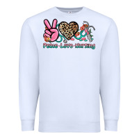 White peace love nursing Premium Sweatshirt - NancyCooperArtShop