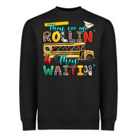 Black they see me rollin they waitin Heavyweight Sweatshirt - texasbilliewilder