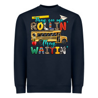 Navy they see me rollin they waitin Heavyweight Sweatshirt - texasbilliewilder